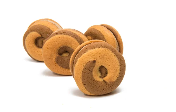 Biscoitos sanduíche assado — Fotografia de Stock