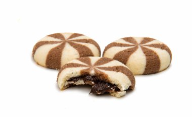 Bisküvi Çikolata dolgulu izole 