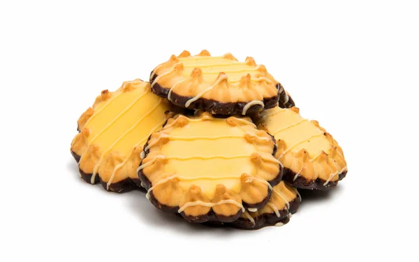 Marmellata tortine biscotto isolato — Foto Stock