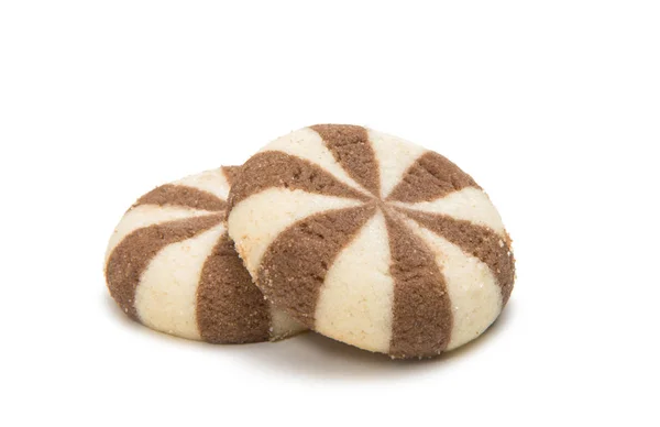 Печенье с шоколадной начинкой изолированы — стоковое фото