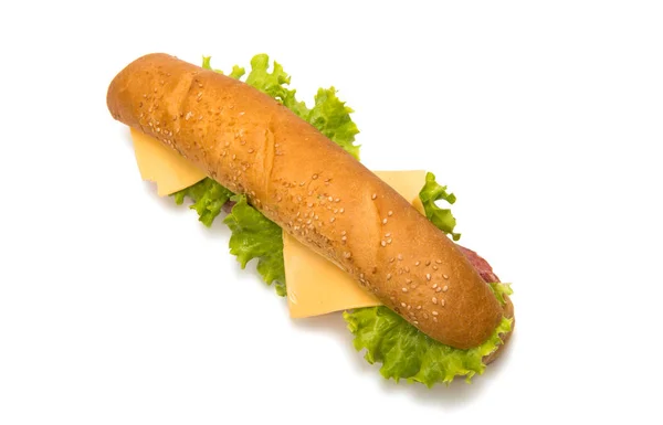 샌드위치 치즈 바게트 — 스톡 사진