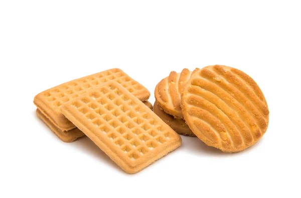 Máslové sušenky, samostatný — Stock fotografie