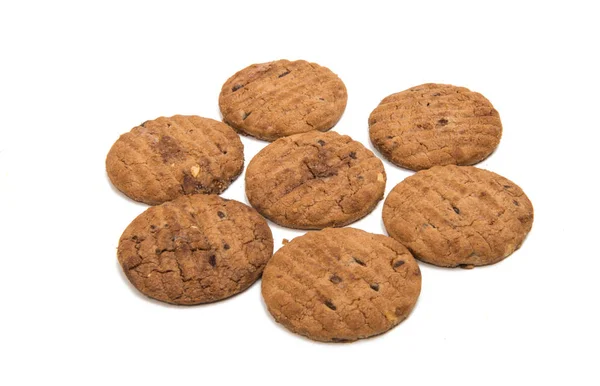 Biscoitos de manteiga isolados — Fotografia de Stock