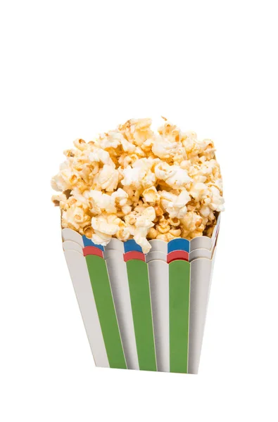 Cup of popcorn isolated — Stock Photo, Image