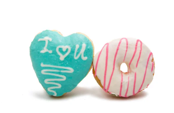 Glazed color donuts — Stock Photo, Image