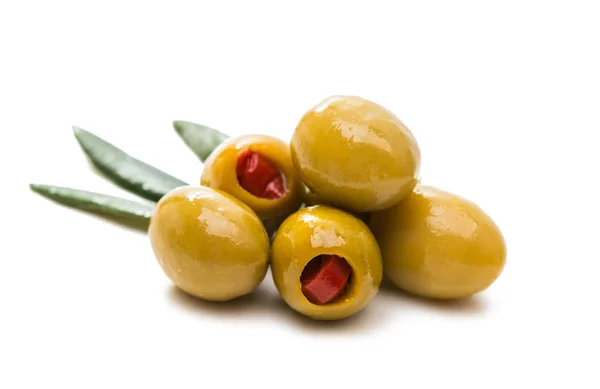 Italian olives isolated — Stock Photo, Image