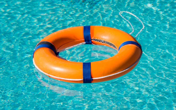 Life ring on the water