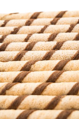 izole Çikolatalı gofret rulo 