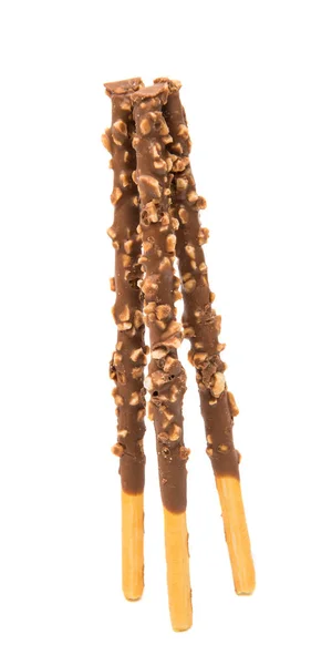 Schokolade-Dip-Keks-Sticks — Stockfoto