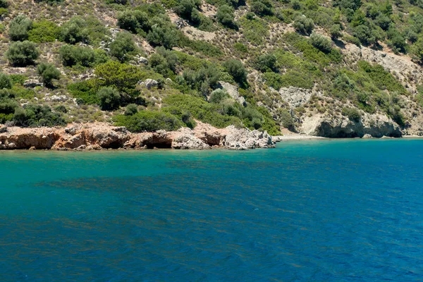 Paisagem da costa do mar Egeu — Fotografia de Stock