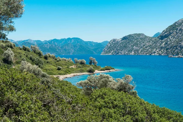 Paisaje de la costa del Egeo — Foto de Stock