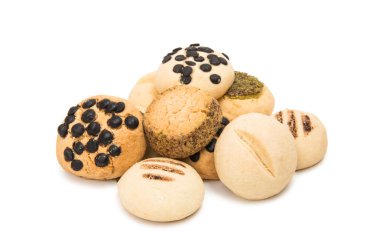 Bisküvi çikolata damla izole 