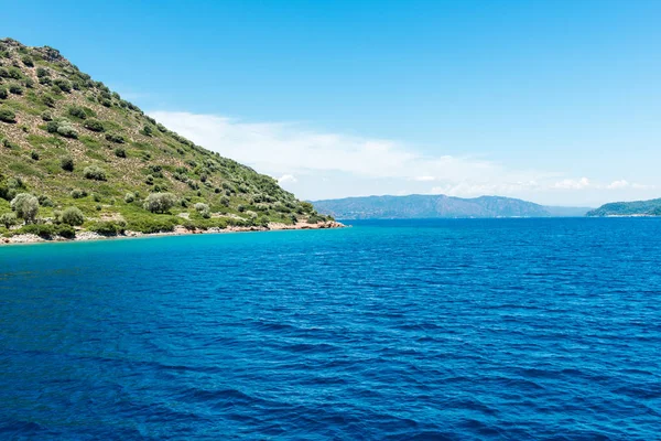 Paisagem da costa do mar Egeu — Fotografia de Stock