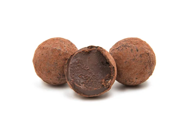 Trufas dulces aisladas — Foto de Stock