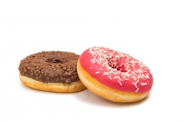 İzole donut tatlısı