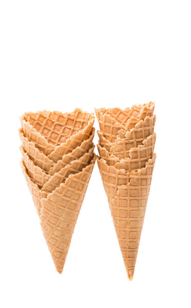 Waffle cup isolated 