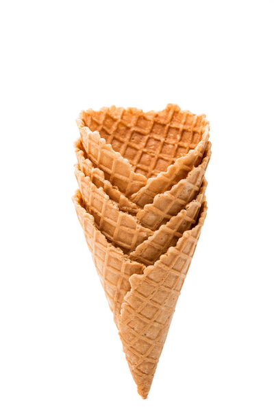 Waffle cup isolated 