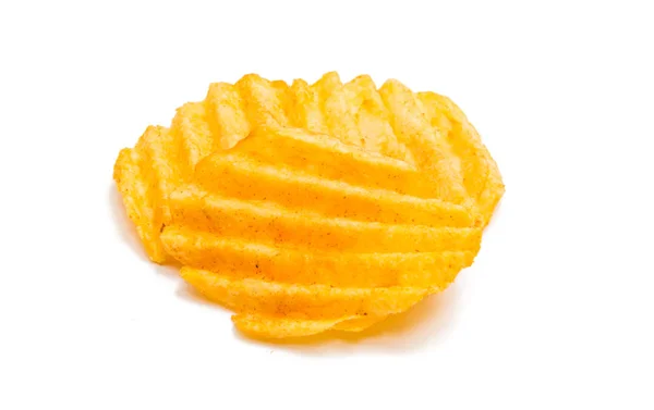 Potatischips isolerade — Stockfoto