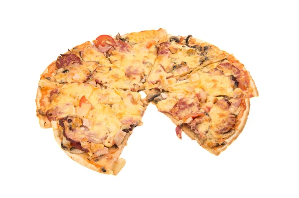 Pizza tomaat geïsoleerd — Stockfoto