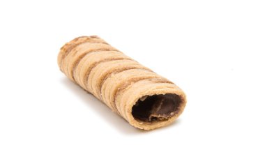 izole Çikolatalı gofret rulo 