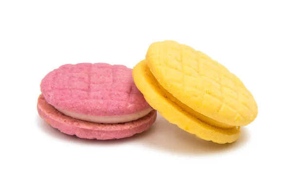 Macaroons frescos isolados — Fotografia de Stock