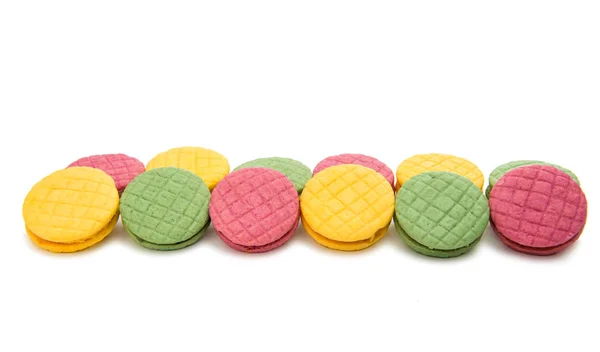 Macaroons assorted isolated — Stock Photo, Image