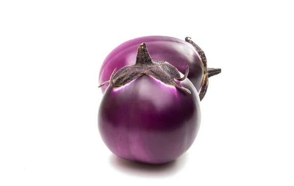 Aubergine gastronomische gerechten geïsoleerd — Stockfoto