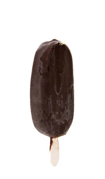 Csokoládé fagylalt a bottal elszigetelt — Stock Fotó