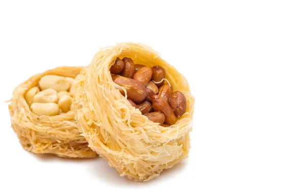 Baklava with nuts isolated — Stock Photo, Image