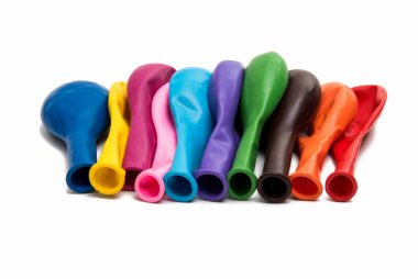 izole renkli balonlar 