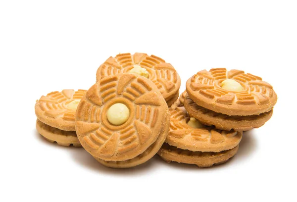 Biscuits doubles isolés — Photo