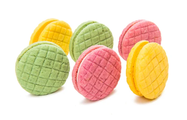 Macaroons biscuit isolated — Stock Photo, Image