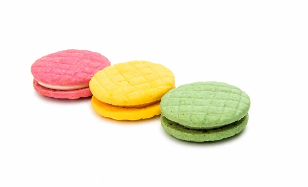 Biscoito de macaroons isolado — Fotografia de Stock