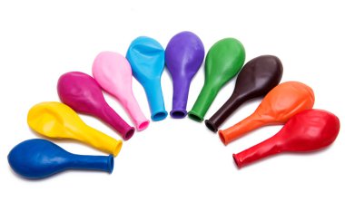 izole renkli balonlar 