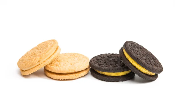 Cookie-k kettős keksz — Stock Fotó