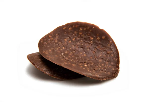Schokoladenchips mit Nüssen — Stockfoto