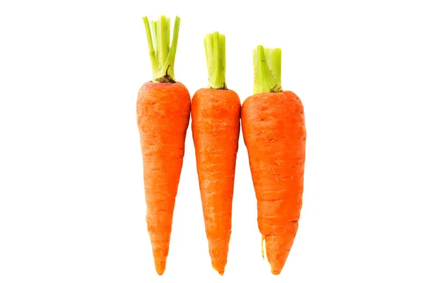 Un mucchio di carote isolate — Foto Stock