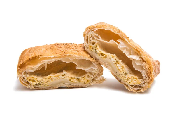 Puff pastry isolated — Stock Photo, Image