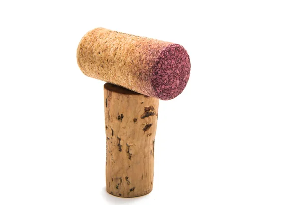 Víno cork, samostatný — Stock fotografie