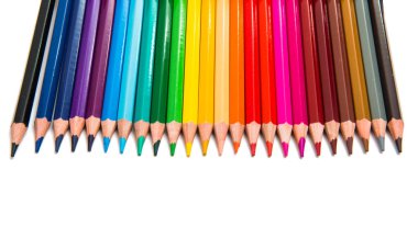 izole renkli kalemler