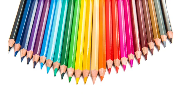 Colored pencils isolated — Stock Photo, Image