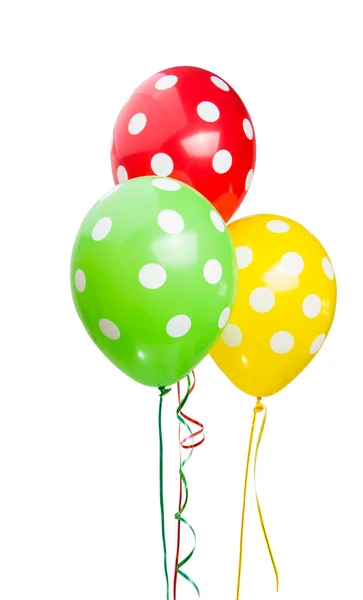 Färgglada ballonger isolerade — Stockfoto