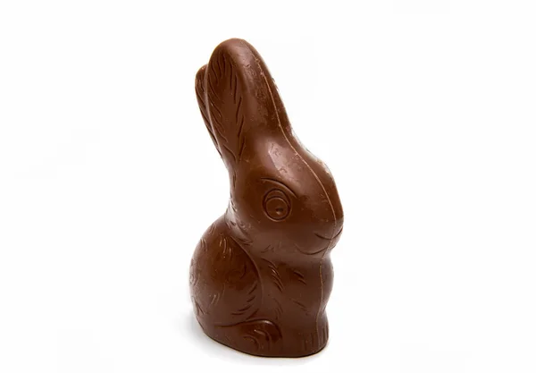 Čokoládové Velikonoční zajíček, samostatný — Stock fotografie