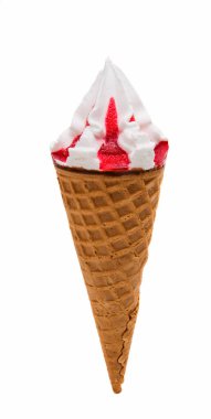 Waffle bardağında dondurma 