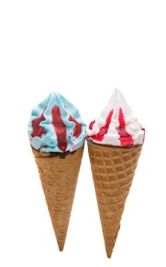 Waffle bardağında dondurma 