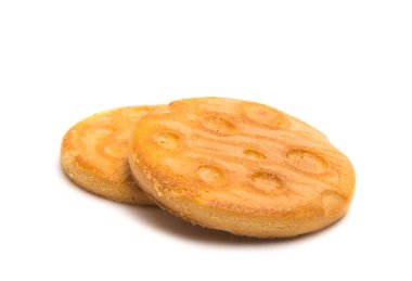 yuvarlak kurabiye izole 