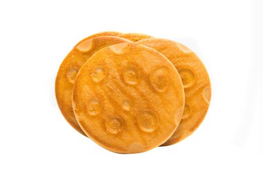 yuvarlak kurabiye izole 