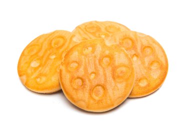 yuvarlak kurabiye izole 