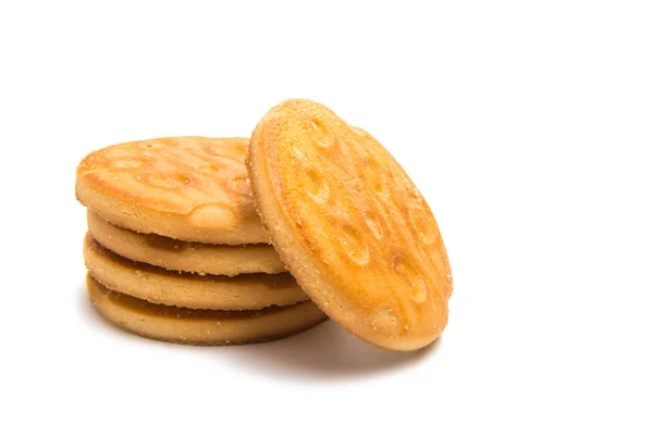 Galletas redondas aisladas — Foto de Stock