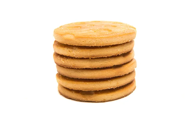 Round cookies isolated — Stock Photo, Image